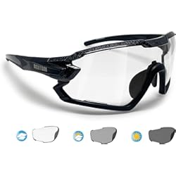 Lentes Para Ciclismo Con Graduacion BERTONI Gafas Ciclismo Running MTB Esquí Tennis Padel Polarizadas Fotocromaticas mod. Quasar