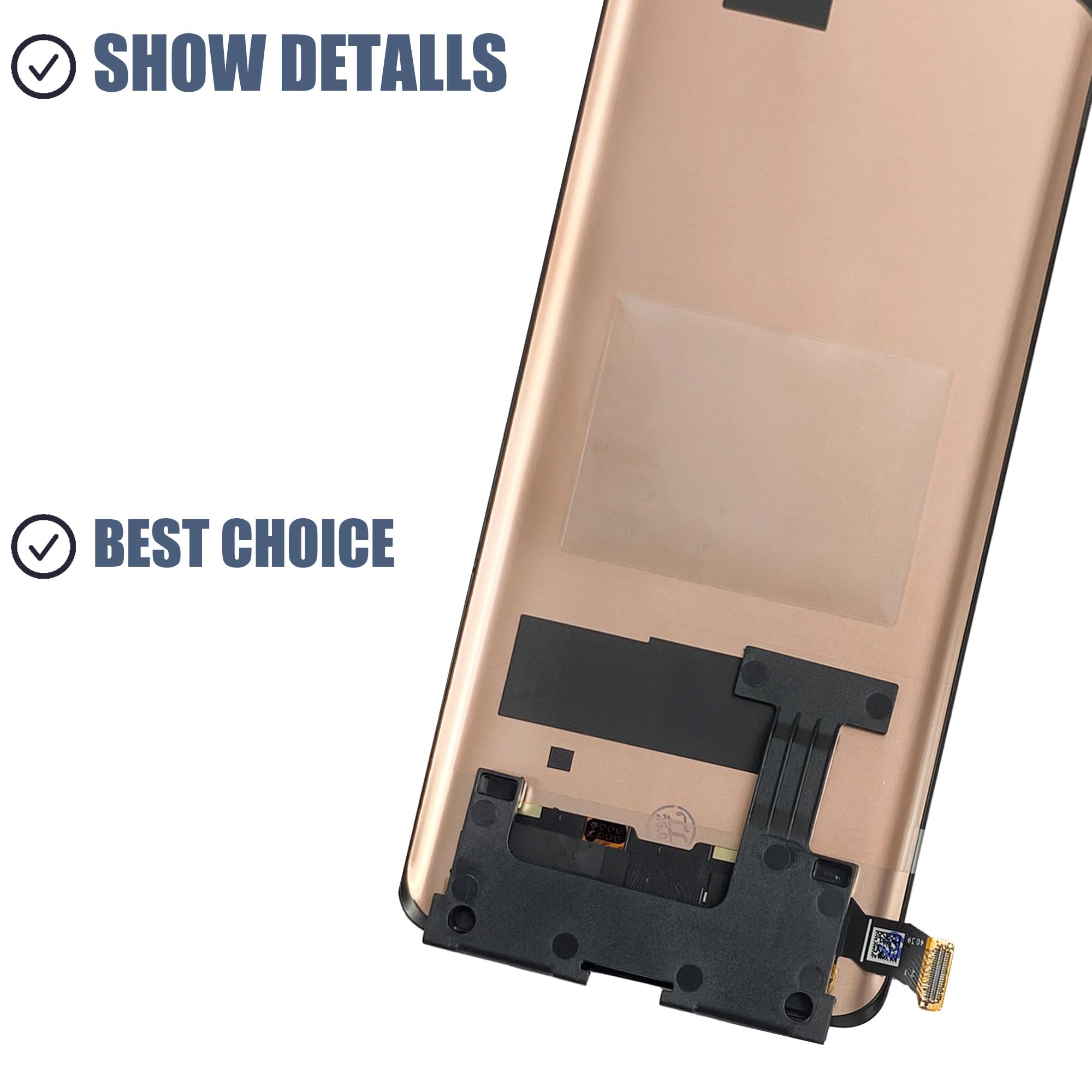 kompatibel mit One-Plus 12 PJD110, CPH2573, CPH2581, CPH2583 LCD Ersatz für Touchscreen, Digitizer und LCD-Display [mit Fingerabdrücken] Mit Reparatur-Set