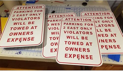 Miniatura 4 de Letrero de metal blanco en blanco, aluminio 040 de 12 x 18 pulgadas, esquinas redondeadas de 3/4 pulgadas con agujeros preperforados, paquete de 12