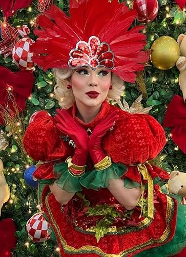 Miniatura 9 de HOMELEX Tocado de plumas negras para mujer, accesorios de carnaval caribeño