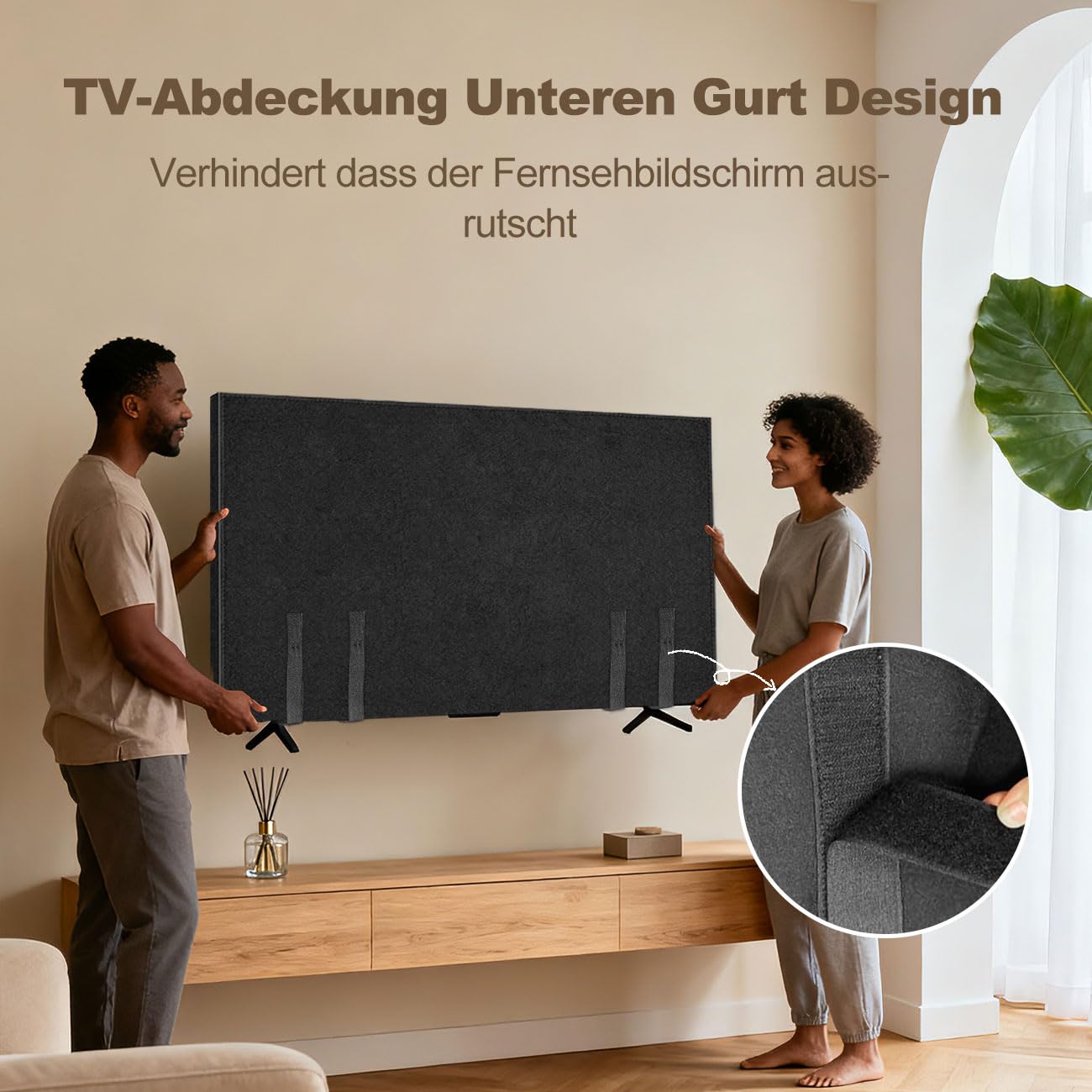 Housse de protection pour TV écran plat 65 x 36 pouces déménagement rénovation stockage