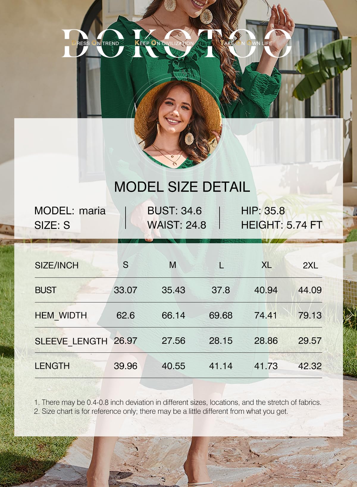 Dokotoo Maxi Dresses Fashion Clothing Fall Dresses 2025 Casual Long Sleeve Wedding Guest Sundress