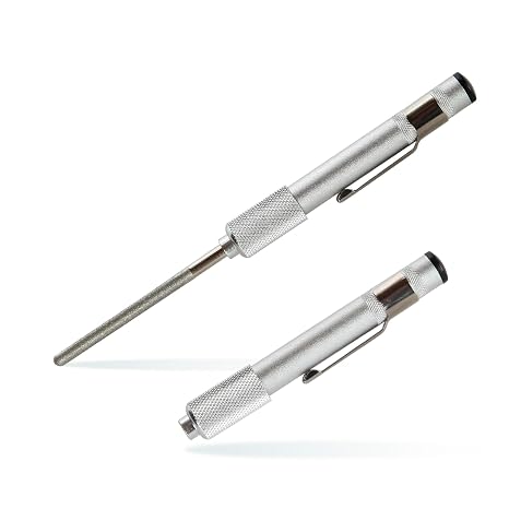 Trenton Gifts Crystal and Glass Repair File, Carbide Metal Diamond Grit Tool