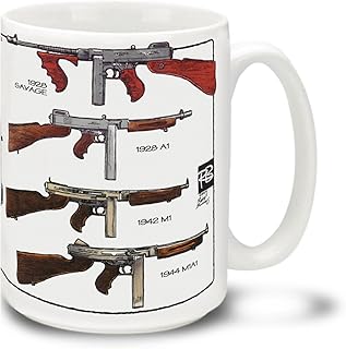 Thompson Submachine Gun 15 Ounce Coffee Mug