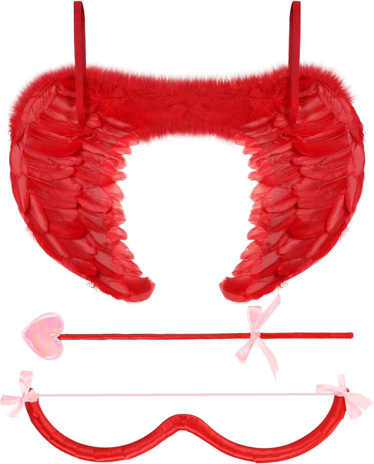 - Leitee Cupid Costume Set Cupid Bow and Arrow Cupid Wings Valentines Cupid Costume Accessory for Women Adult Cosplay