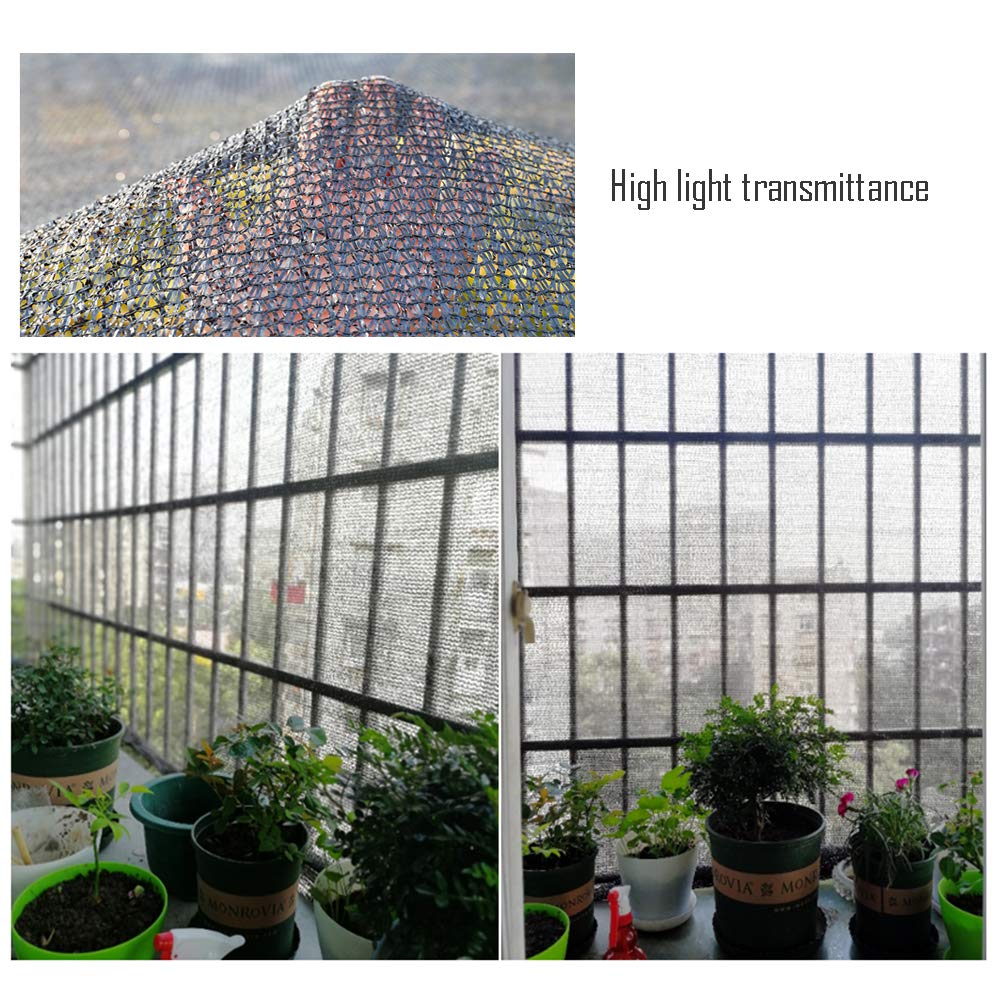 AGYHMalla De Sombreo Negra, Alta Protección UV Y Alta Transmitancia De Luz, Utilizada para El Enverdecimiento De Las Plantas En Los Parques De Balcones De Invernadero(Size:Los 5X5M)