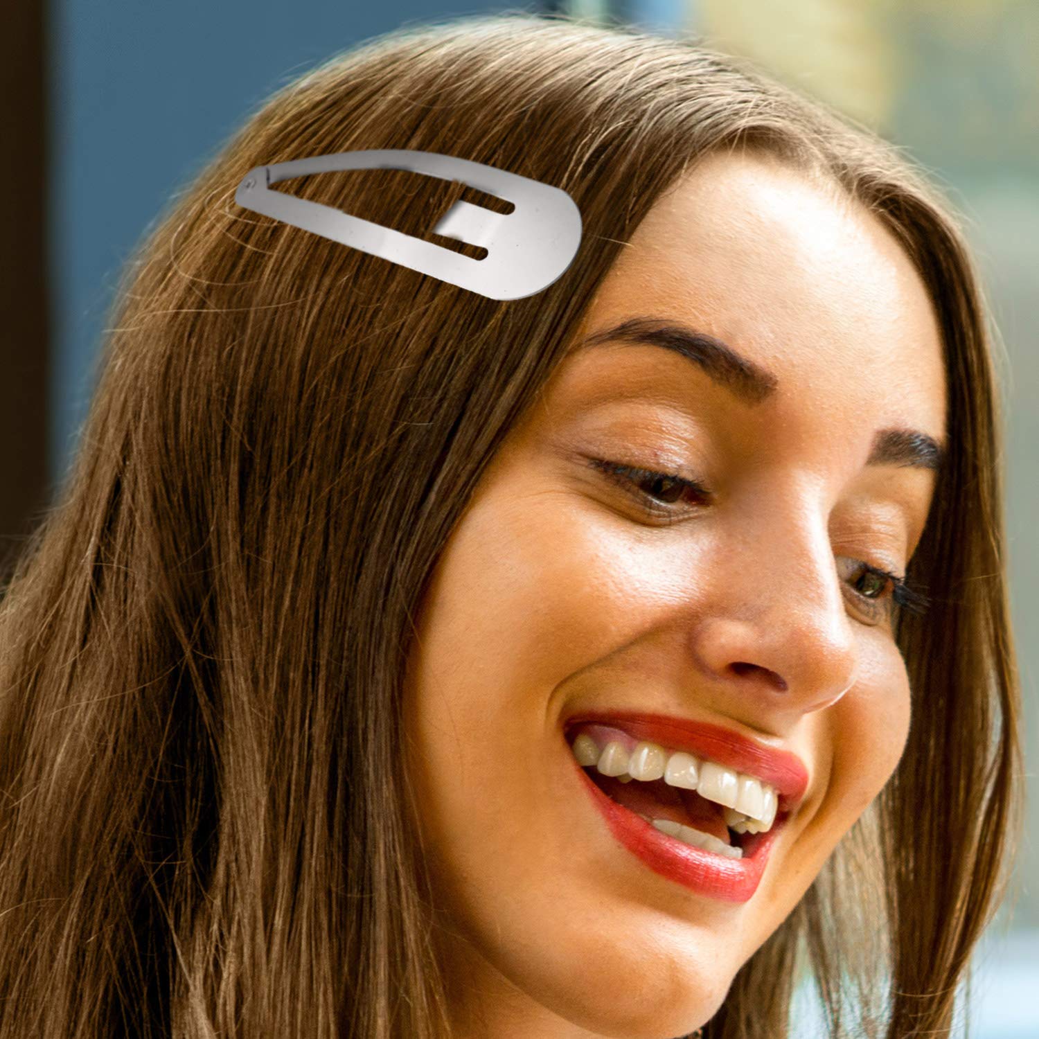 WILLBOND 30 Pieces 3.1 Inch Large Metal Snap Hair Clips Nonslip Barrettes Women Hair Accessories(Silver) - Image 7