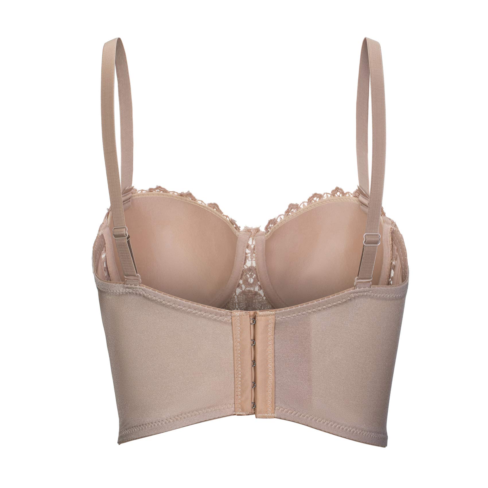 Femmes Strass coloré Punk Goth Push Up Bra Top Clubwear Party Bustier Crop Top