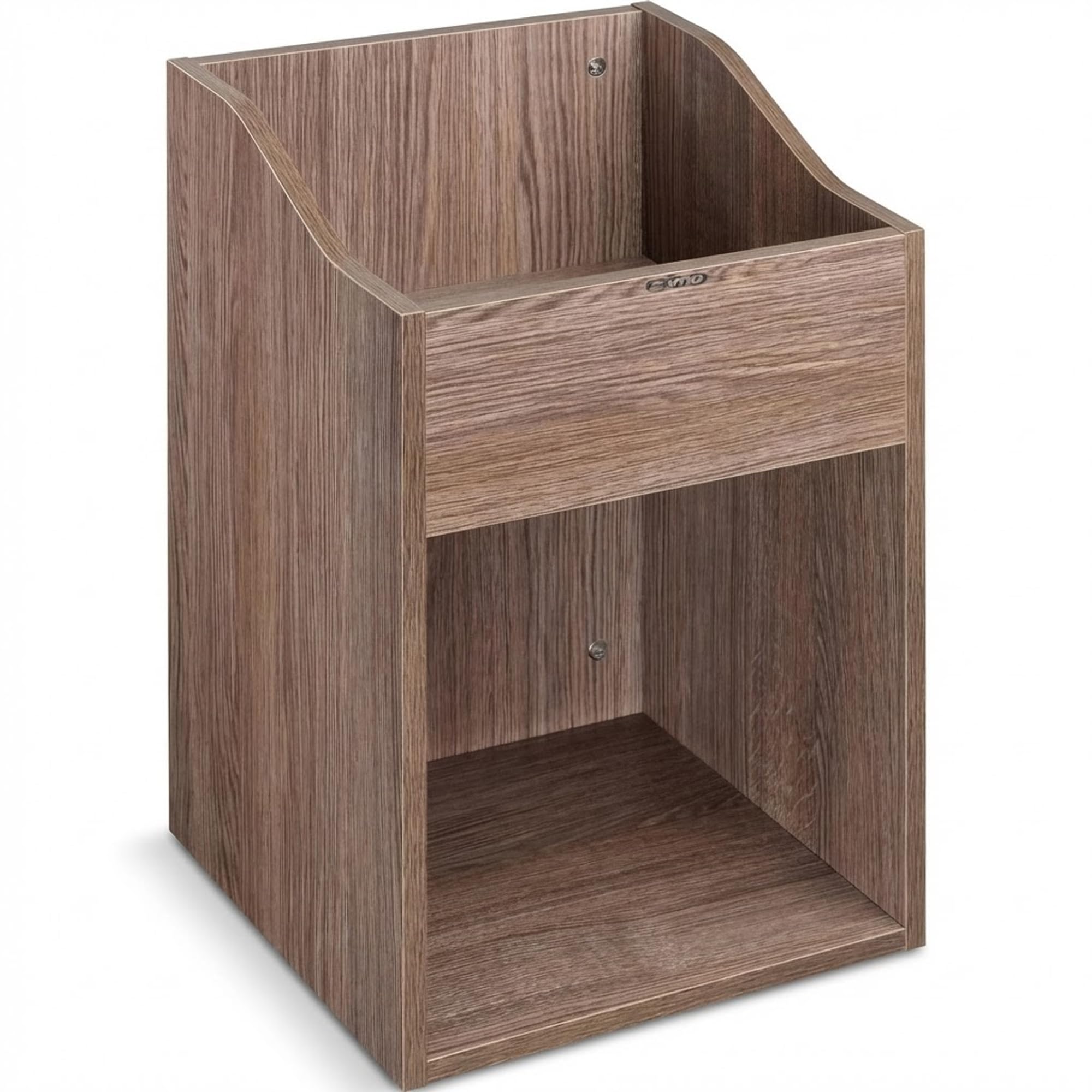 Zomo VS-Box 100/2 Vinyl Aufbewahrungsbox - 360 x 335 x 560 mm - Walnuss - MDF Holz - Regal für Schallplatten 200 bis 240 LPs