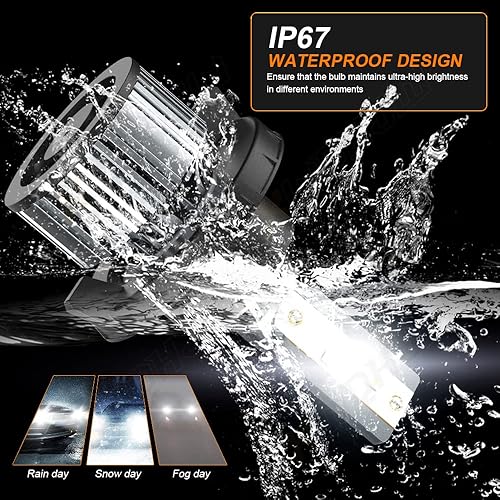 Miniatura 7 de Bombillas LED para faros delanteros compatibles con Ford F250 F350 F450 2005-2022, 9008H13 de haz alto y bajo + luces antiniebla 91459140H10, 6000K