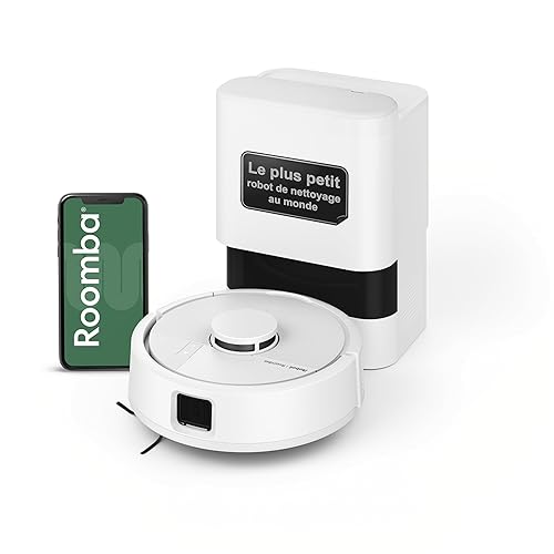 Roomba Mini Robot aspirateur et Laveur + Base AutoEmpty, Blanc