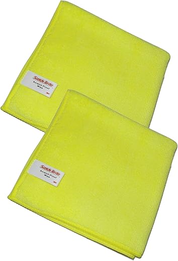3M Microfiber Cloth (Pack of 2) | Multipurpose Car cleaning Cloth | Streak & Lint Free, 200 GSM