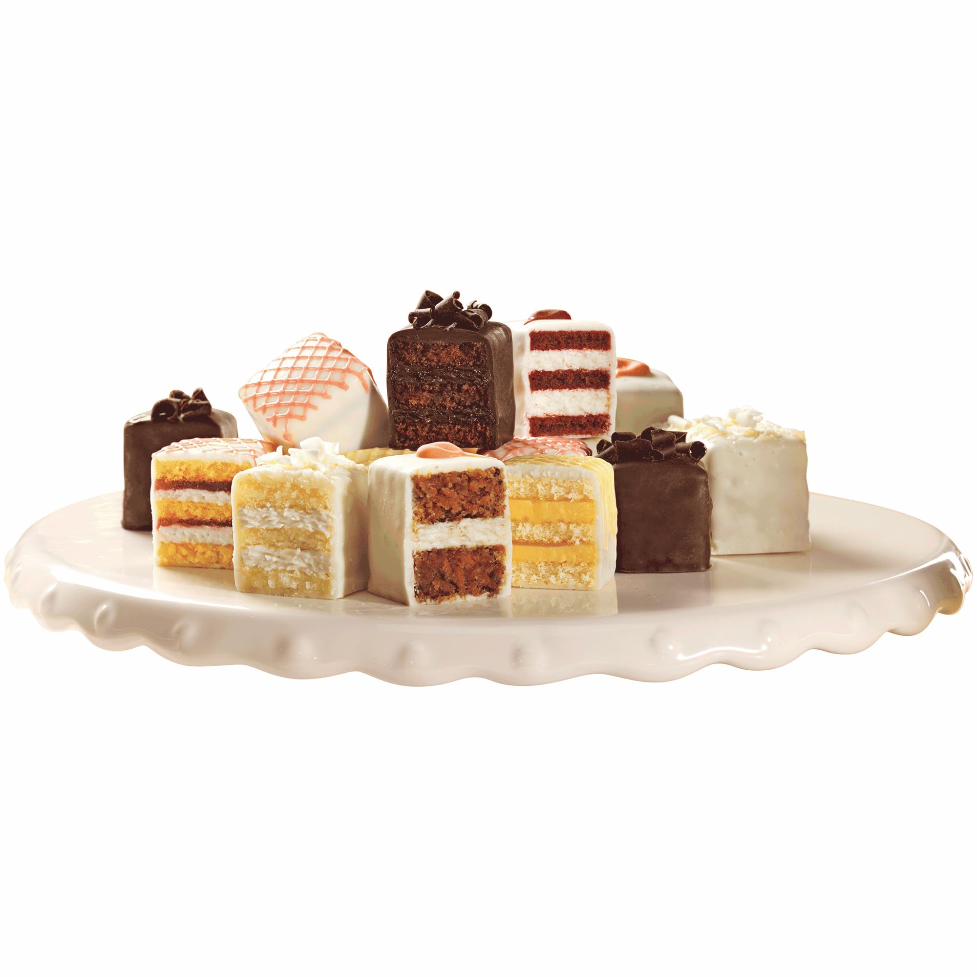 - Incredible Petits Fours - Gift of 36; 1 lb. 1/4 oz. Net Wt.: Gourmet Cake Assortment, Chocolate & other Petits Fours Layer Cakes, Delightful Dessert Treats