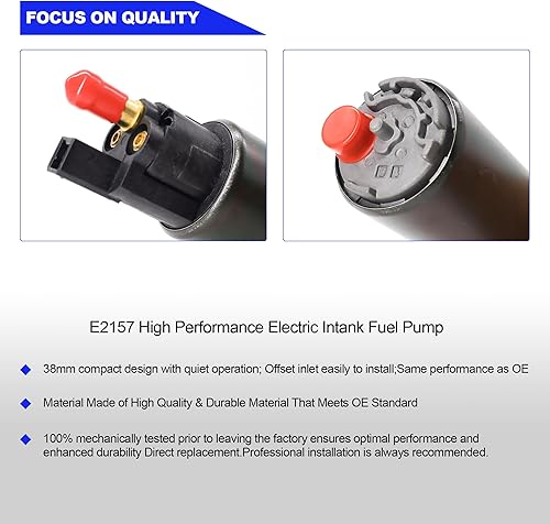 Miniatura 3 de Bomba de combustible eléctrica E2157 E2226 Bomba de combustible eléctrica Intank con kit de instalación compatible con Ford Toyota Mazda Tacoma