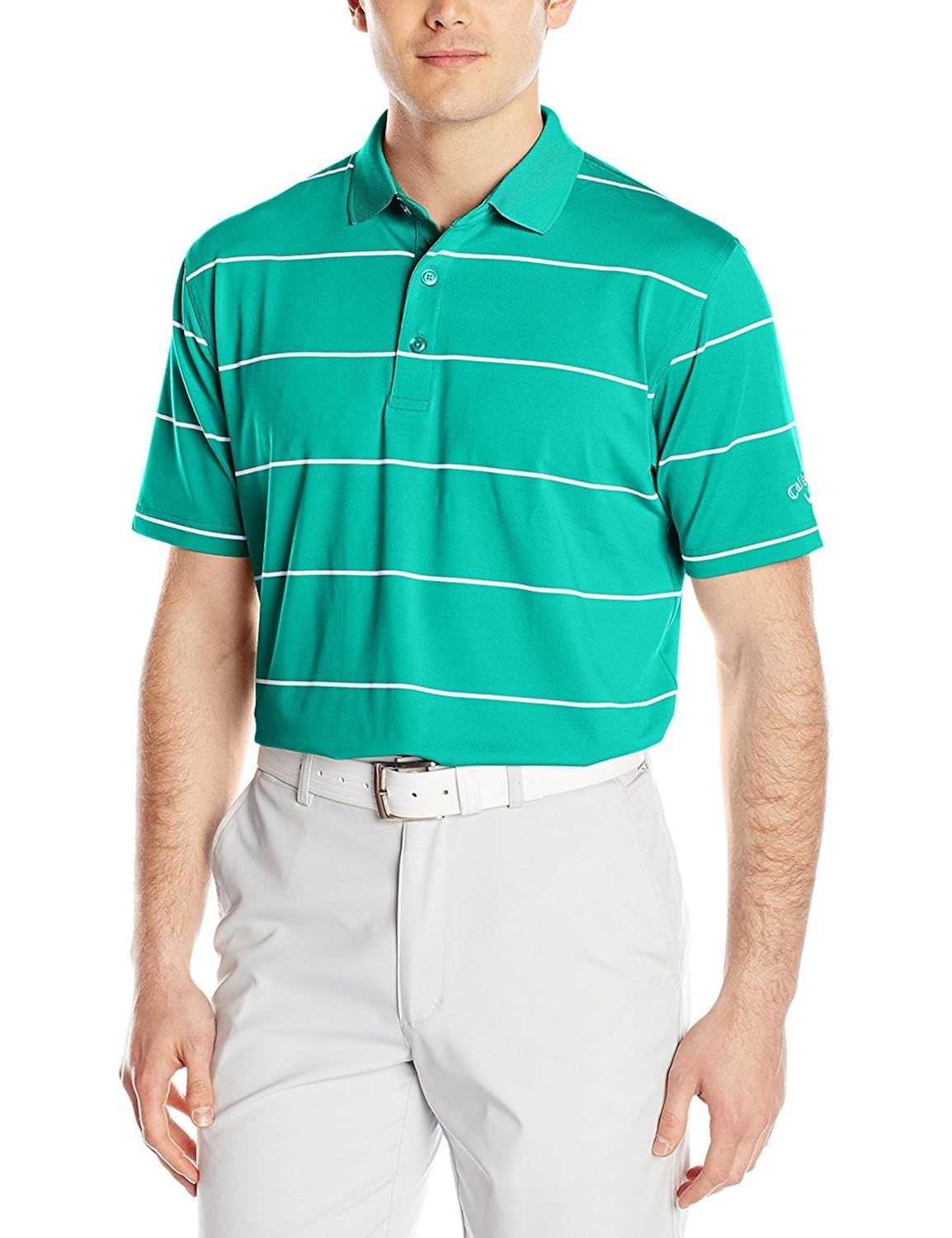 Buy Callaway Men's Golf Performance Auto Stripe Short Sleeve Polo Shirt