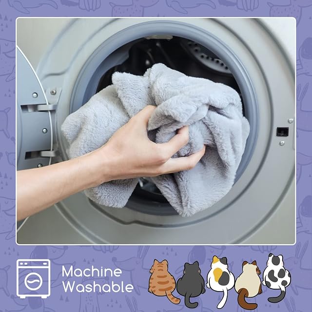 Foto 6 de 7 de Nobleza Cama de Radiador para Gatos y Perros,Calentito Suave de Felpa Cama para Mascotas,con extraíble…