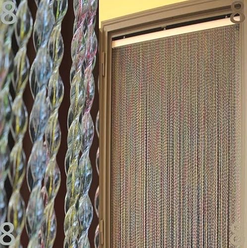 BricoShopping Tenda moschiera Mod.C a fili in pvc regolabile Zanzariera per porta finestra esterna ingresso balcone camper filo ANTIMOSCHE 4 misure