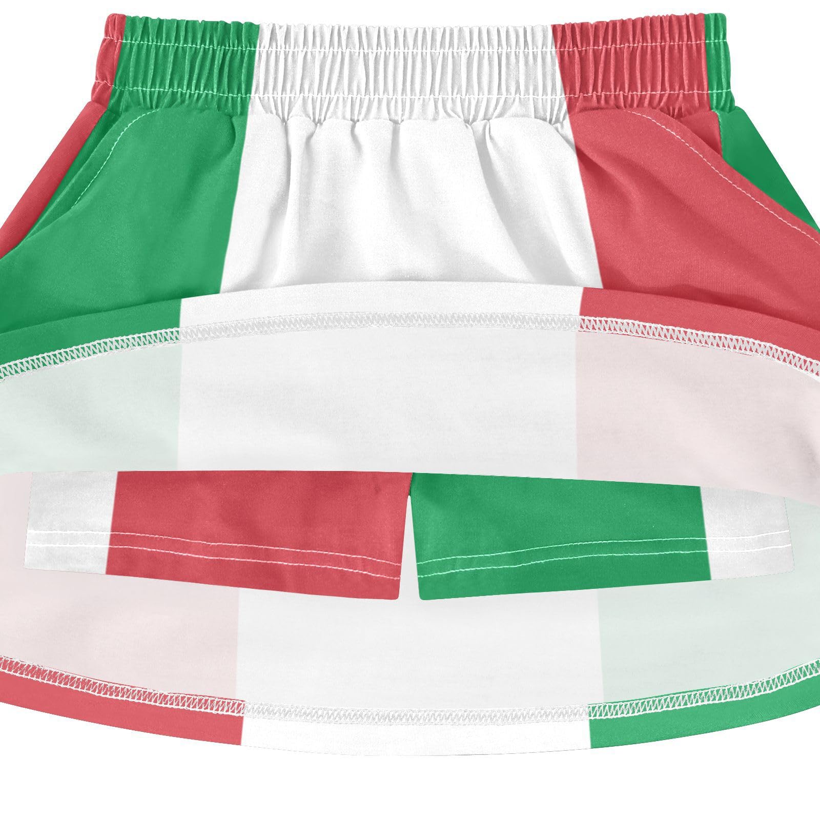 Jupe trapèze pour enfants durable et poches latérales résistantes au rétrécissement, polyvalente et assortie
