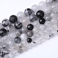 Vista 36 de 45 cuentas de piedra calcedonia verde natural de 0.315 pulgadas (0.315 in) para hacer joyas, pulseras, collares y fabricación de joyas, 15 pulgadas