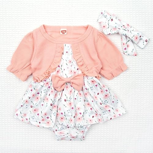 Miniatura 2 de Adorable TatuDoll Reborn Baby Doll Ropa de niña Accesorios Floral Mameluco Vestido de 2 piezas para muñeca Reborn de 22 a 24 pulgadas