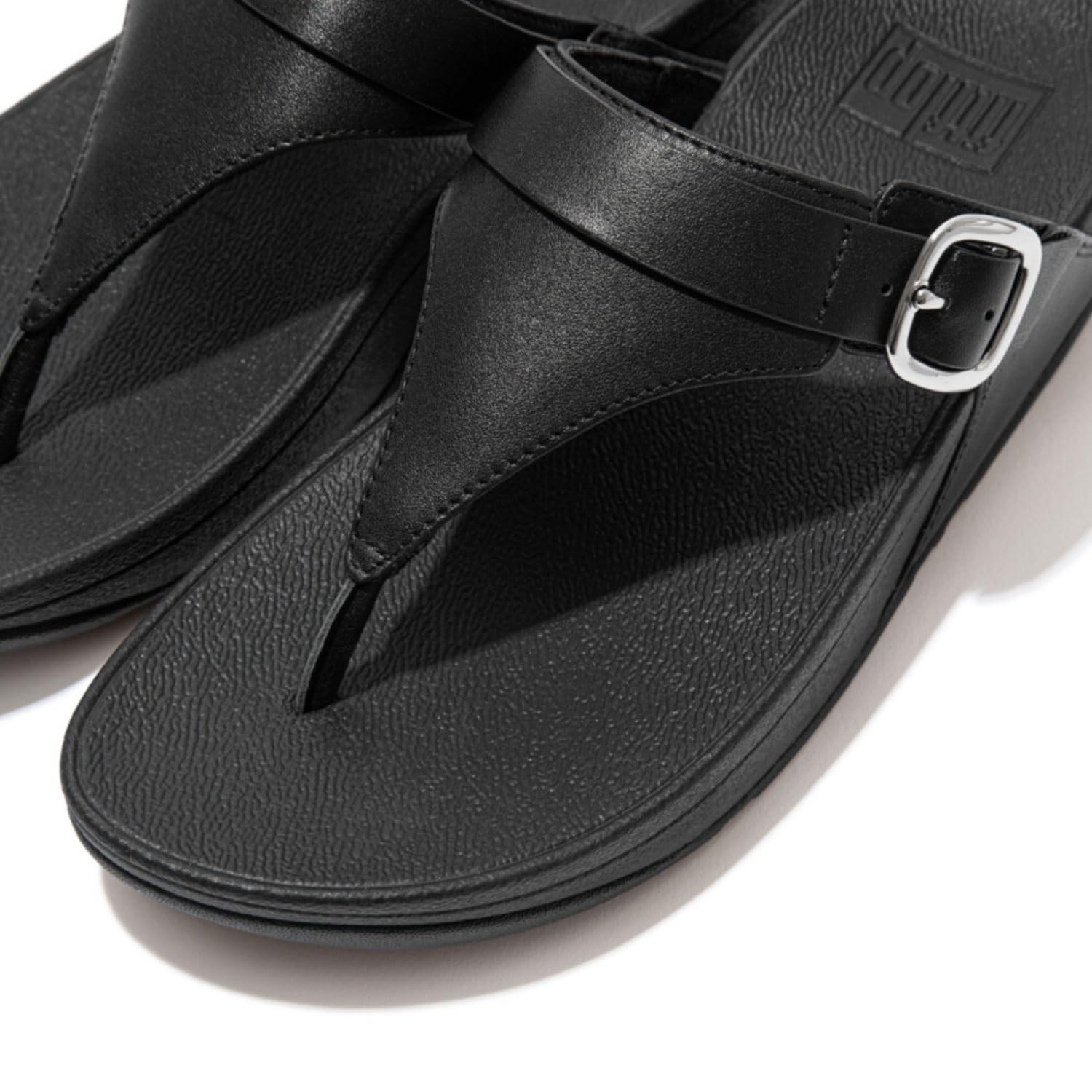 Fitflop Lulu Adjustable Leather Toe-post Sandals Sandalias con cuñaMujer