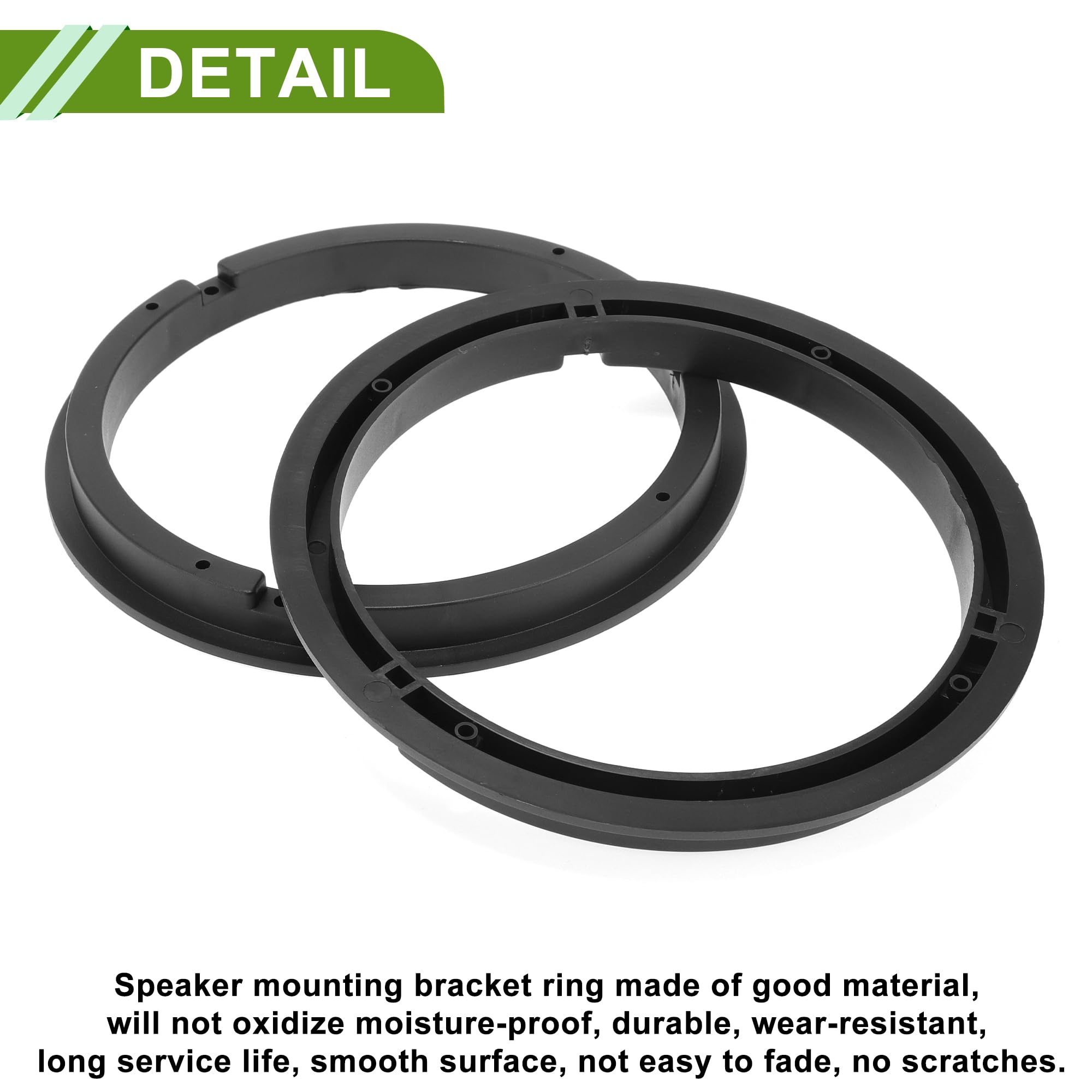Adaptateur HP pour Suzuki Grand Vitara 2 05-15 2 Pièces | Noir, Étanche, ABS, Pour 6.5", 2 Pièces, 16mm Profondeur, Pour Suzuki Swift 05-10, Splash 08-14, SX4 06-14
