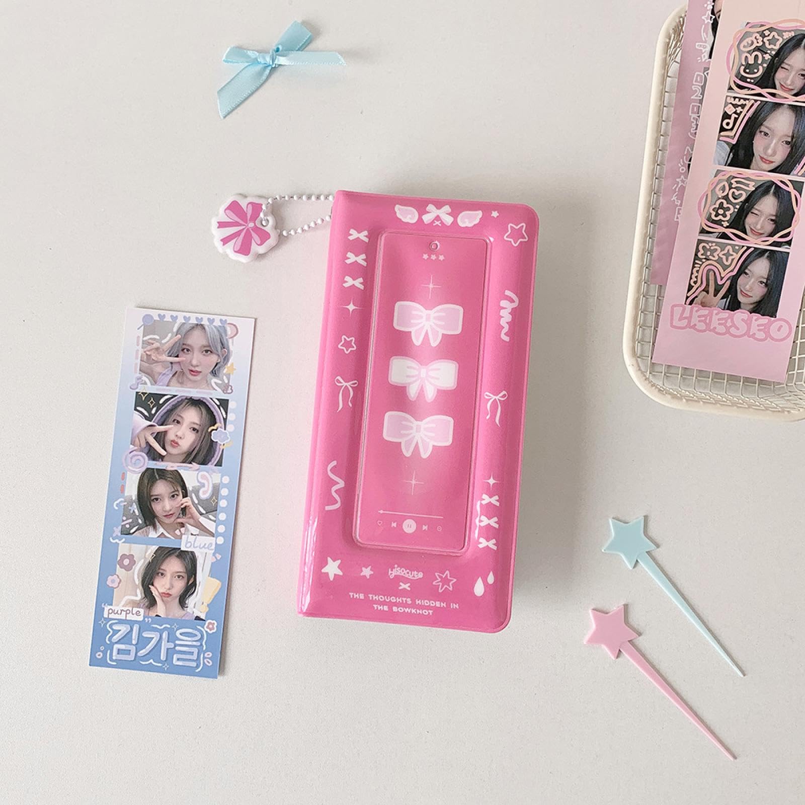 Multicolors Photo Booth Frame Photos Booth Album For 2x6 Inch Photo Strips Album 20 Pages 40 Photos