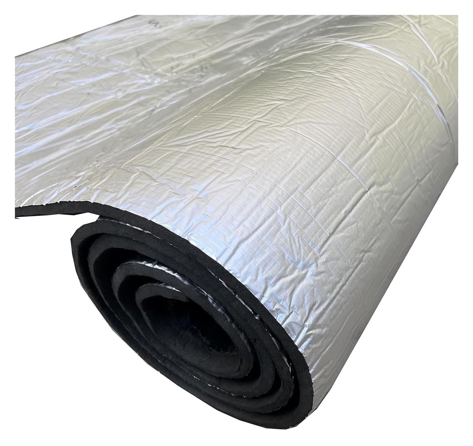 Isolamento in foglio di alluminio autoadesivo, Foglio di protezione termica in alluminio, rotolo isolante riflettente, for irrigazione invernale, kit di isolamento for porta del garage, spesso 0,2 pol
