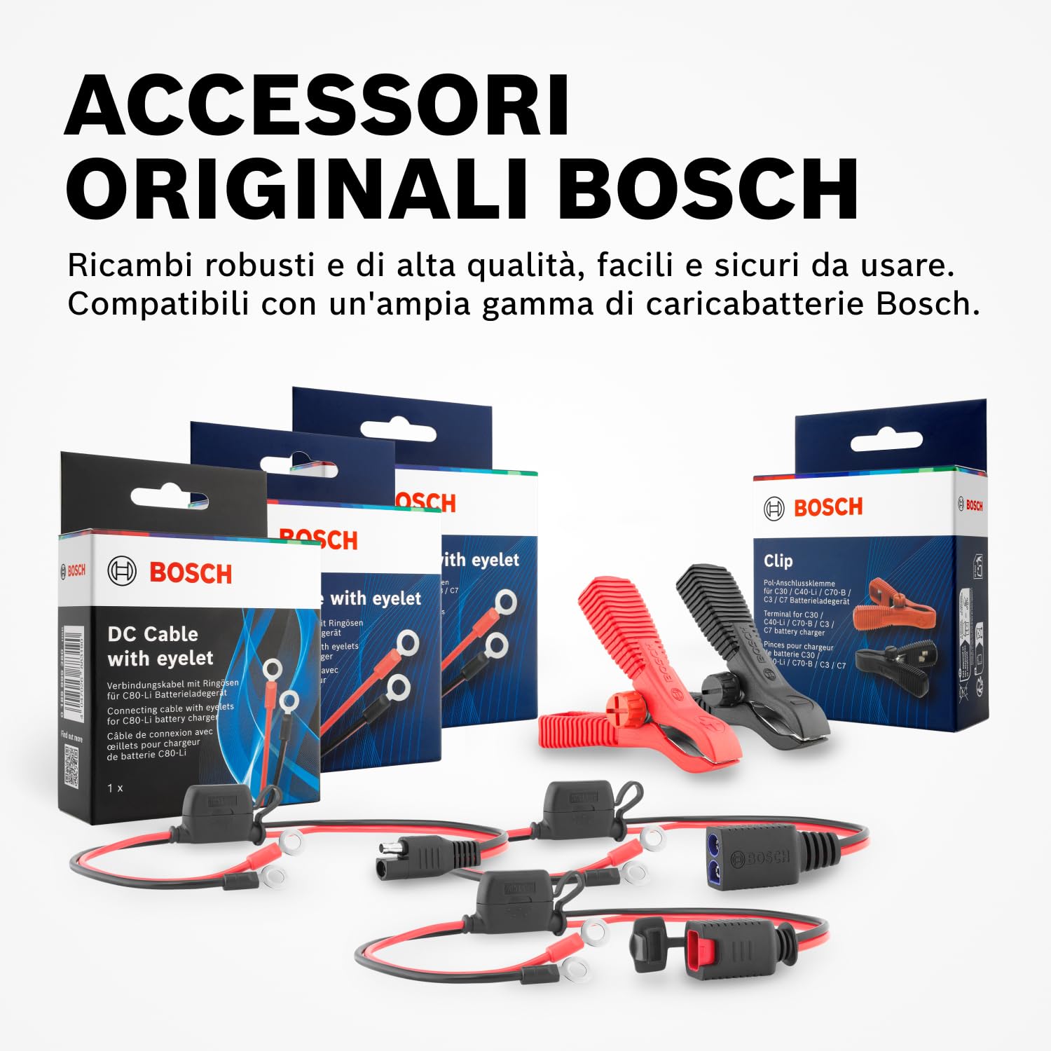 Bosch C30 Caricabatterie per Auto, 6 V - 12 V / 3,8 A, con Carica di Mantenimento - per Batterie al Piombo-Acido, EFB, GEL, AGM e SLI da 6 V/12 V