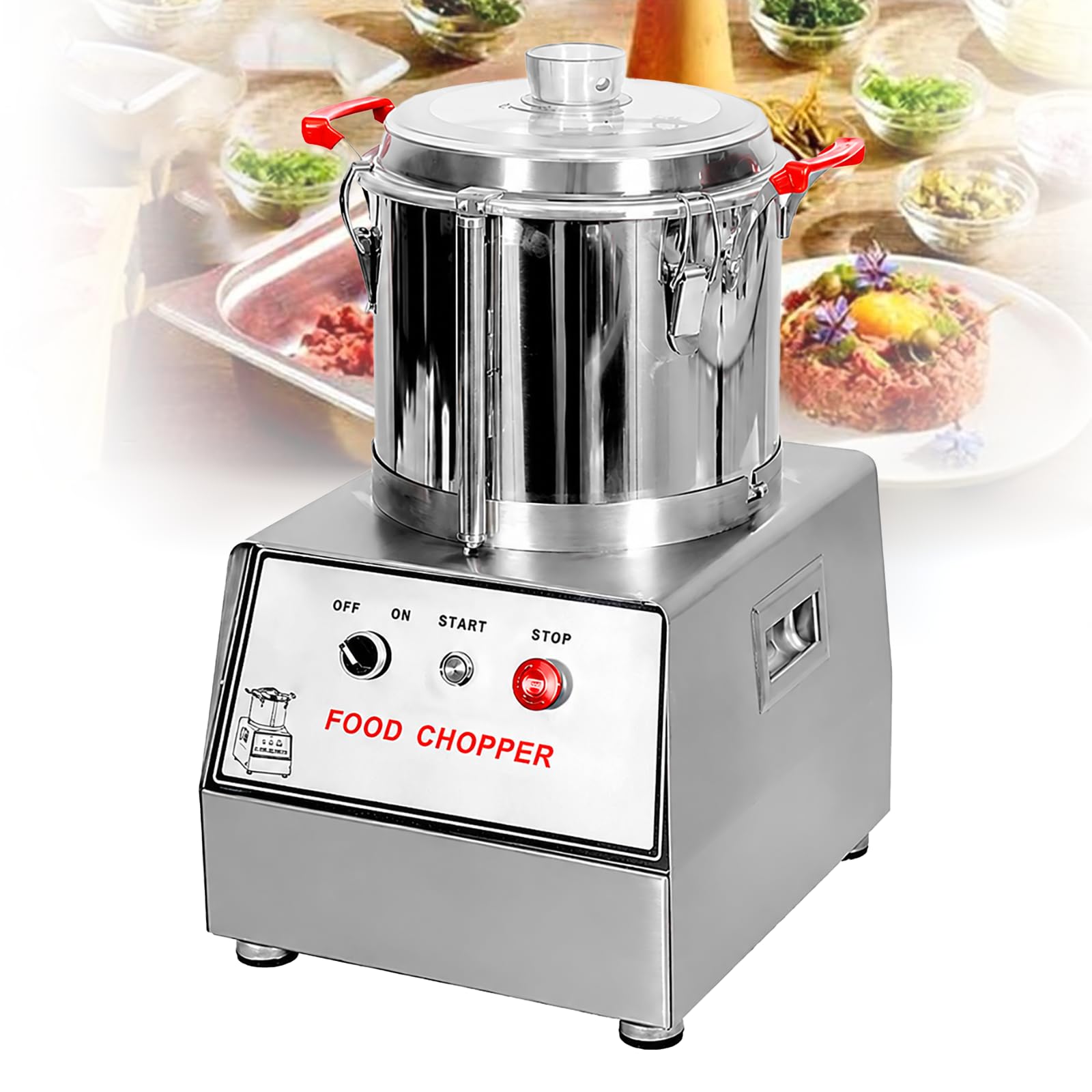 Tritatutto Professionale Elettrico in Acciaio Inox, 5L-15L 5L