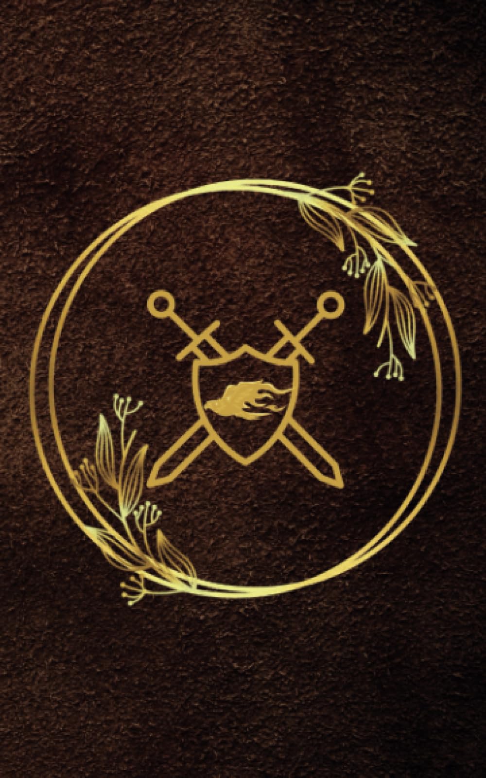 Notebook: Gold phoenix crest journal