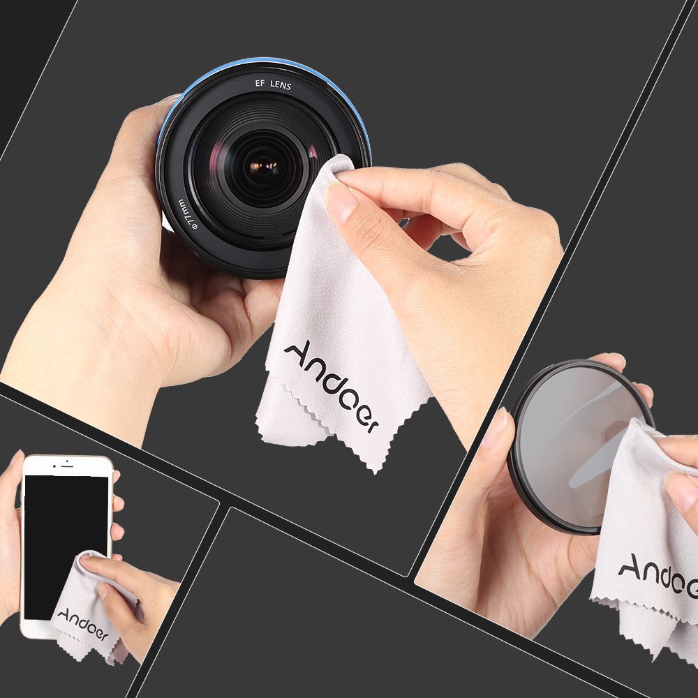 Andoer, kit da 13 filtri gradienti colorati, per Cokin P Series, con portafiltro e anello adattatore (52 mm/58 mm/62 mm/67 mm/72 mm), custodia, panno di pulizia