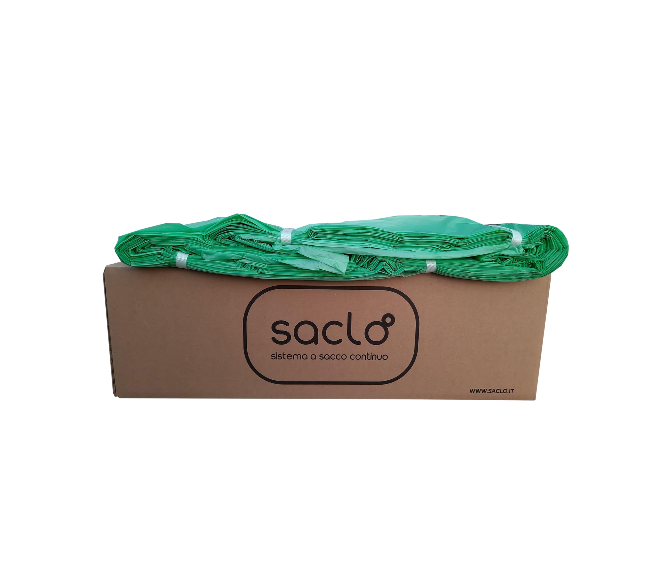 Ricarica Sacco Senza Fine 60 Metri, Compatibile con Cesti Roller Mini e Roller Mini Flex, Spessore 20 Micron BIODEGRADABILE