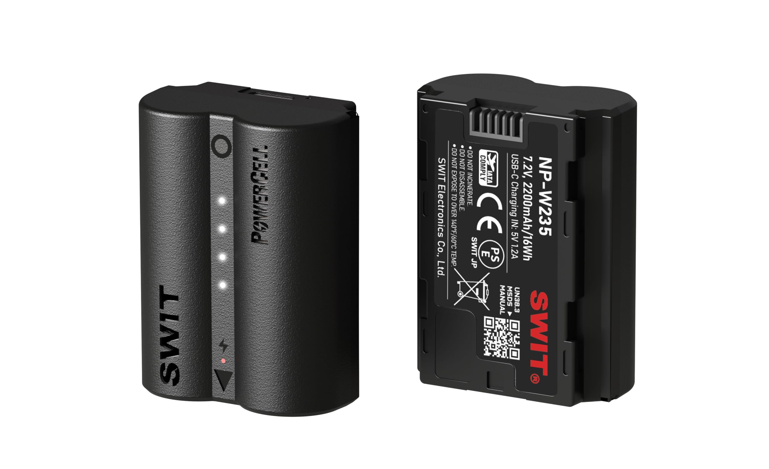 【mercy】富士フイルム FUJIFILM NP-W235 Amazon | PowerCell NP-W235 SWIT 日本製プレミアセル採用 USB-C充電