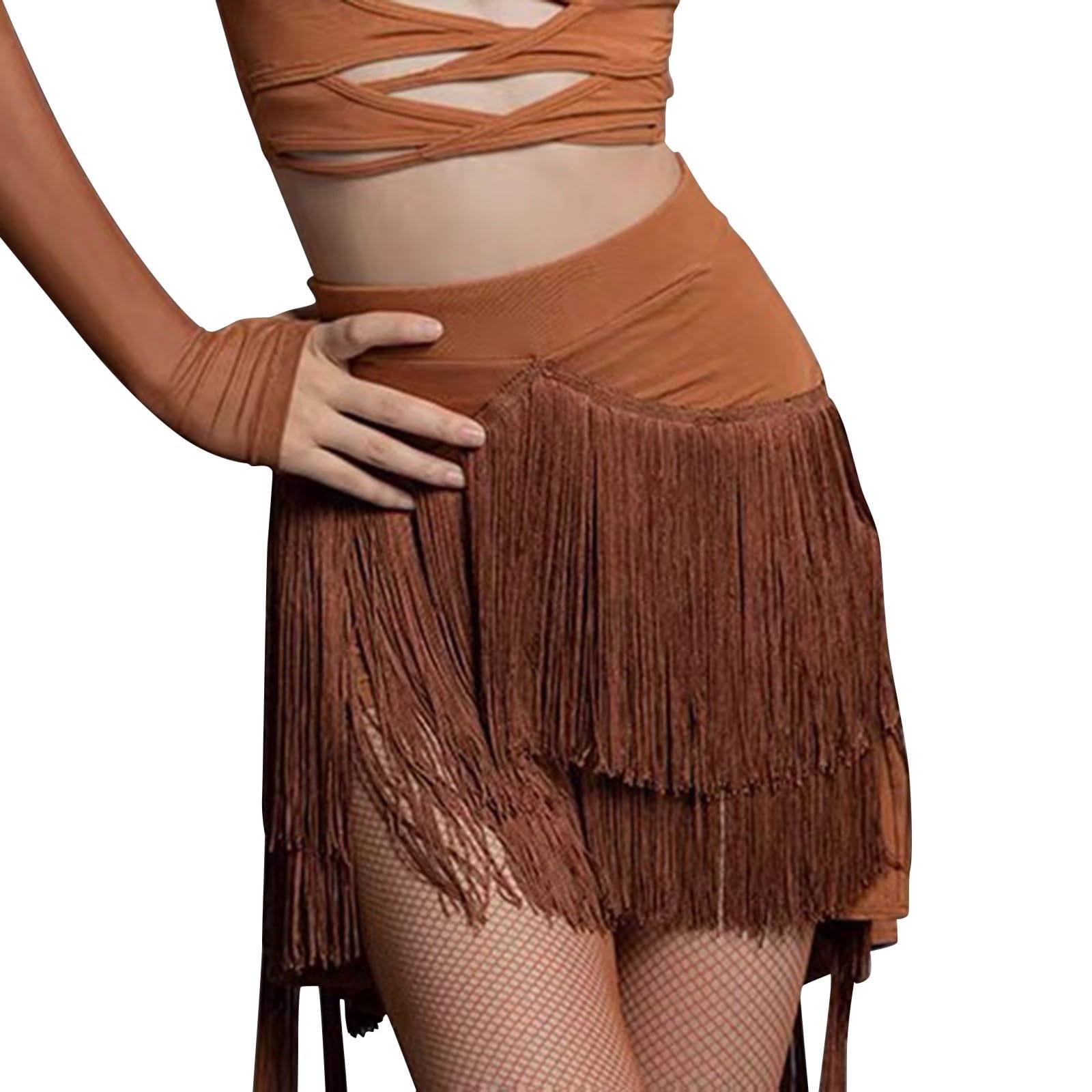 Minigonna Latino Dance Practice Suit Sailor Dress Irregolare nappa