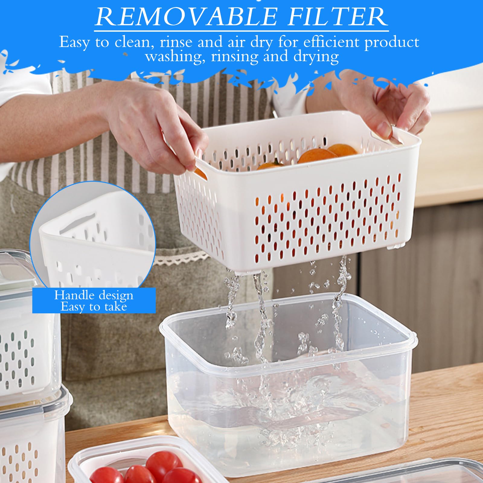 Contenitori per Organizer per frigorifero contenitori per congelatore per frigor