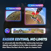 Vista 8 de Insta360 X4 Paquete de Resistencia - Cámara de acción impermeable 360 de 8K, video de gran angular de 4K, palo invisible para selfies, protectores