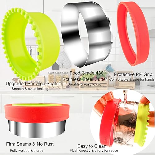 Miniatura 5 de Cortador de sándwiches y sellador para niños, 4 piezas, desoxidante de pan grande, sándwiches para hacer galletas de frutas y verduras, cortador de