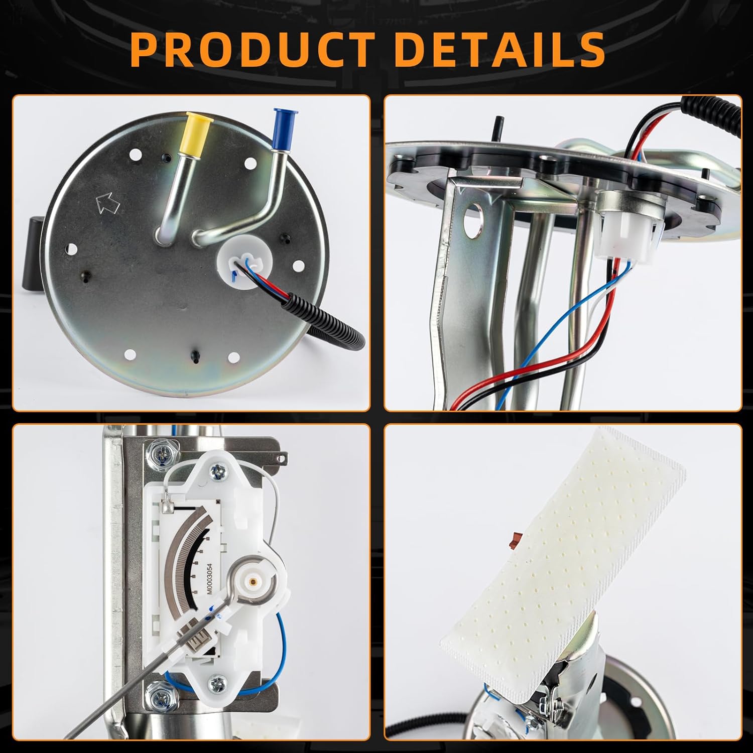 Electric Fuel Pump Assembly Compatible With Ford E-150 E-250 E-350 Econoline Club Wagon E-450 Econoline Super Duty V8 5.4 Gas 1997-2003 Replaces E2206S 886-1028