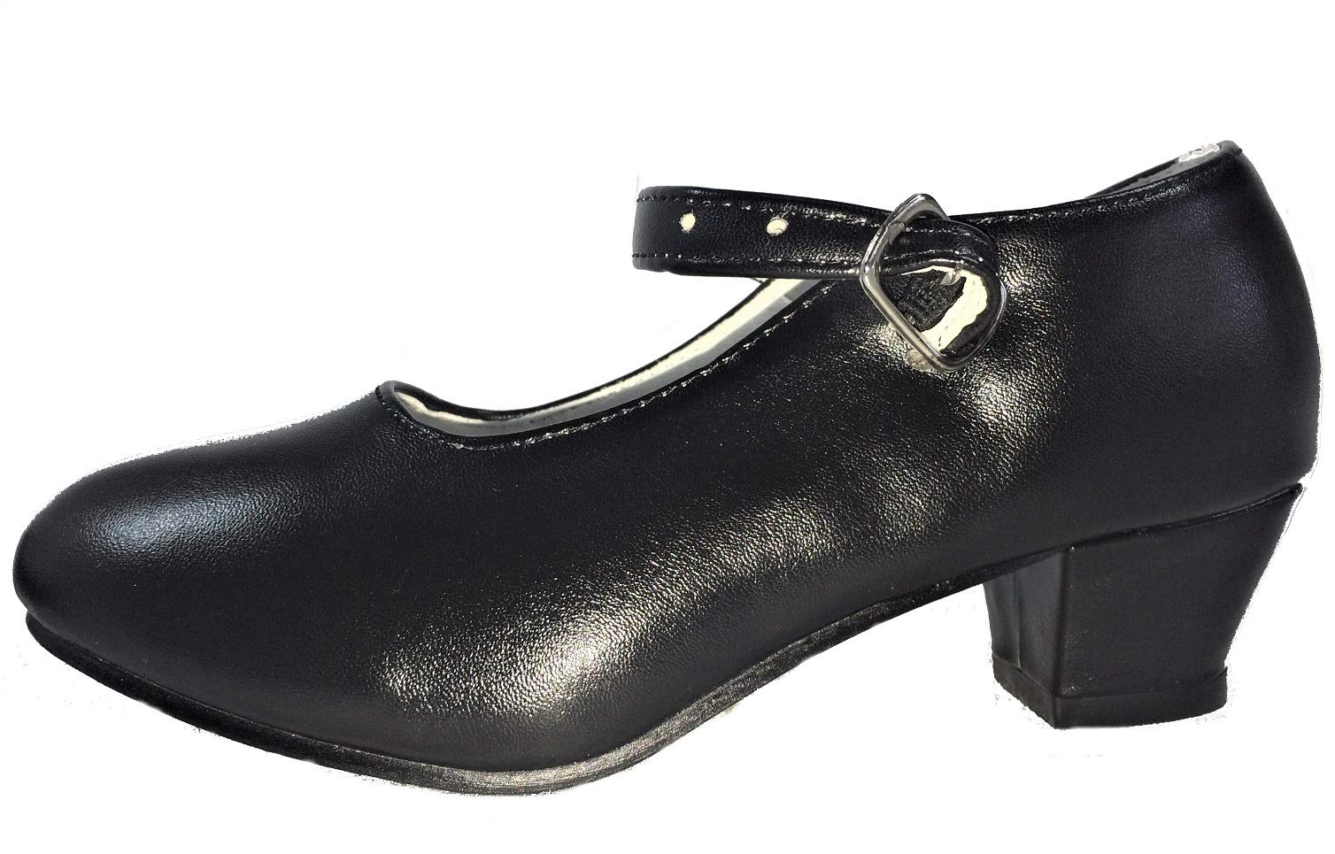 LBA Zapatos de Flamenco, Sevillanas, Danza, Baile, Niñas y Mujeres. Color Negro.