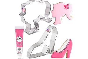 Fashion doll Cookie Cutters: 3-piece Bakeware Set