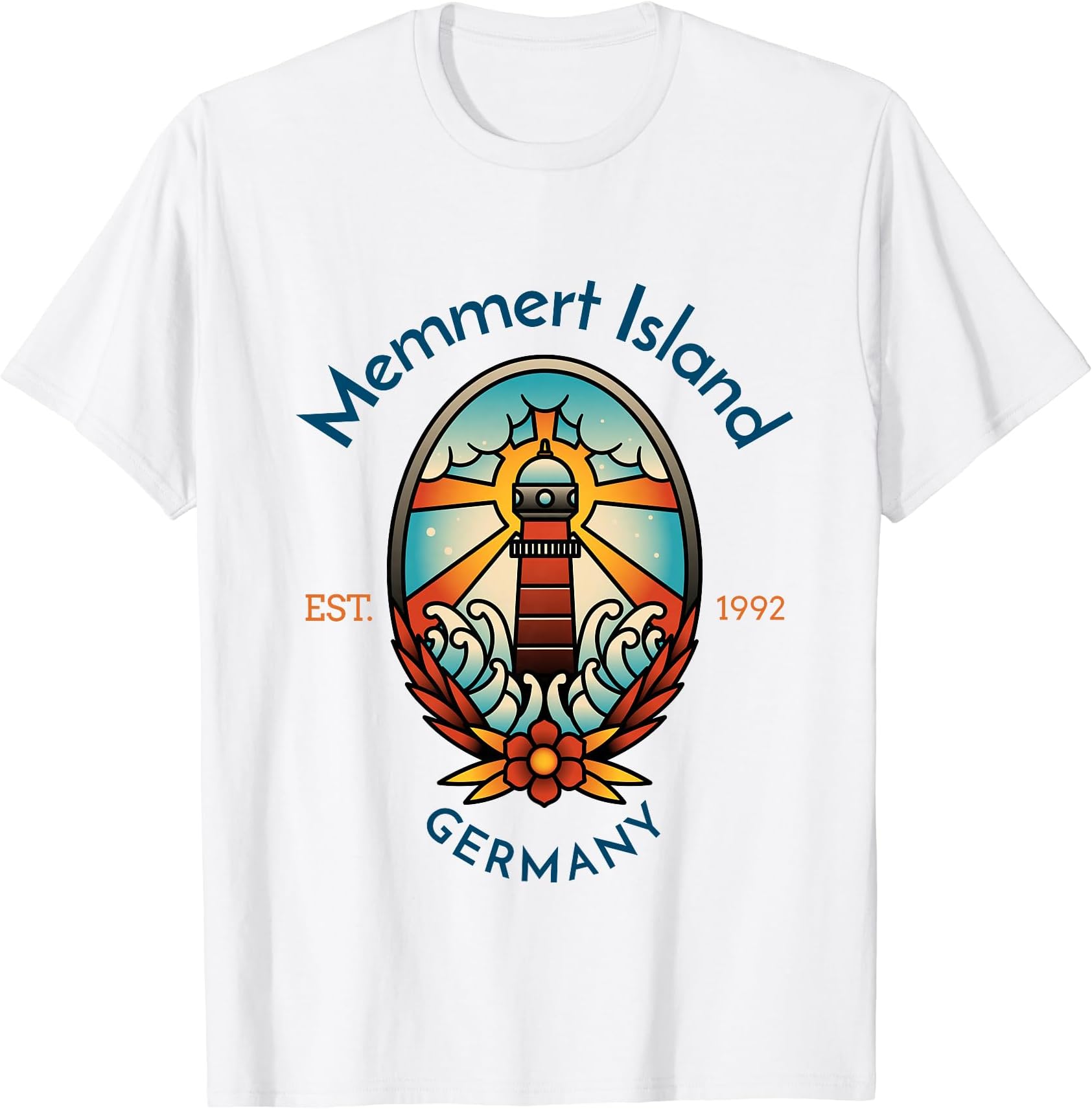 Memmert Island Lighthouse Germany T-Shirt