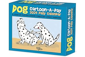 Willow Creek Press Dog Cartoon-a-Day Page-A-Day Daily 2024 Box/Desk Calendar