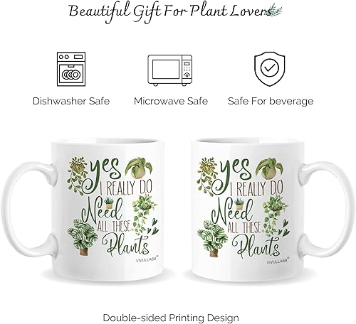 Miniatura 3 de Vivulla68 Regalos para los amantes de las plantas, taza de café de jardinería para mamá, papá, amante del jardín, regalos geniales y locos para