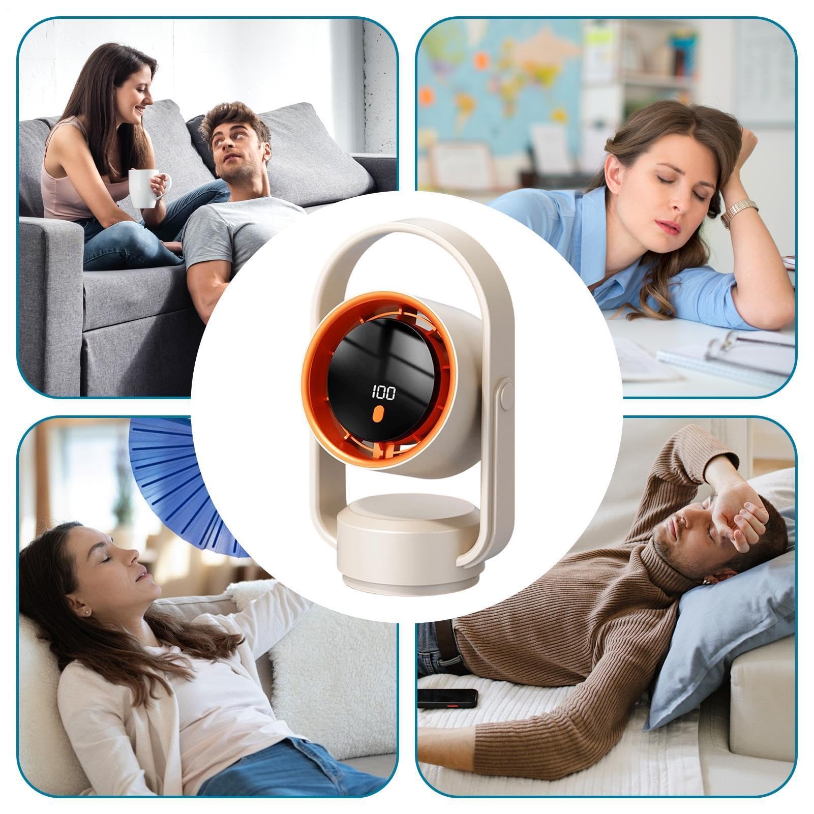 Ventilatore da Scrivania 5 Velocità Del Silenzioso