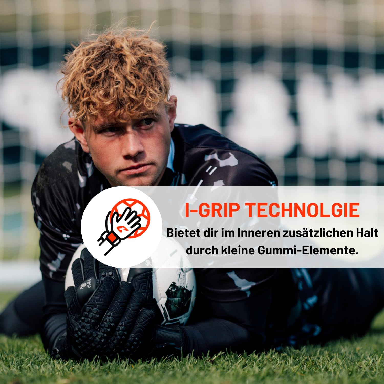 CATCH&KEEP Artico & Nero Torwarthandschuhe | Profi Fußballhandschuhe | 4mm Octopus Grip für maximalen Halt bei jedem Wetter | I-Grip Technologie & dynamischer Negativschnitt