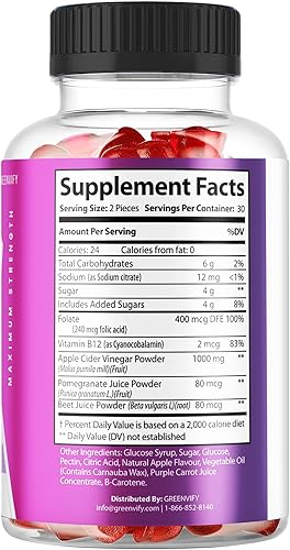 Miniatura 2 de GREENVIFY True Form Keto ACV - Gomitas para adelgazar y desintoxicar con Oprah Keto 1 fórmula extra fuerte para una pérdida de peso óptima y apoyo