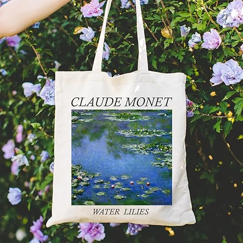 Miniatura 4 de Andeiltech Canvas Tote Bag Aesthetic Cute Vintage Tote Bags Book Shoulder bag Gifts Reusable Grocery Bags for Women