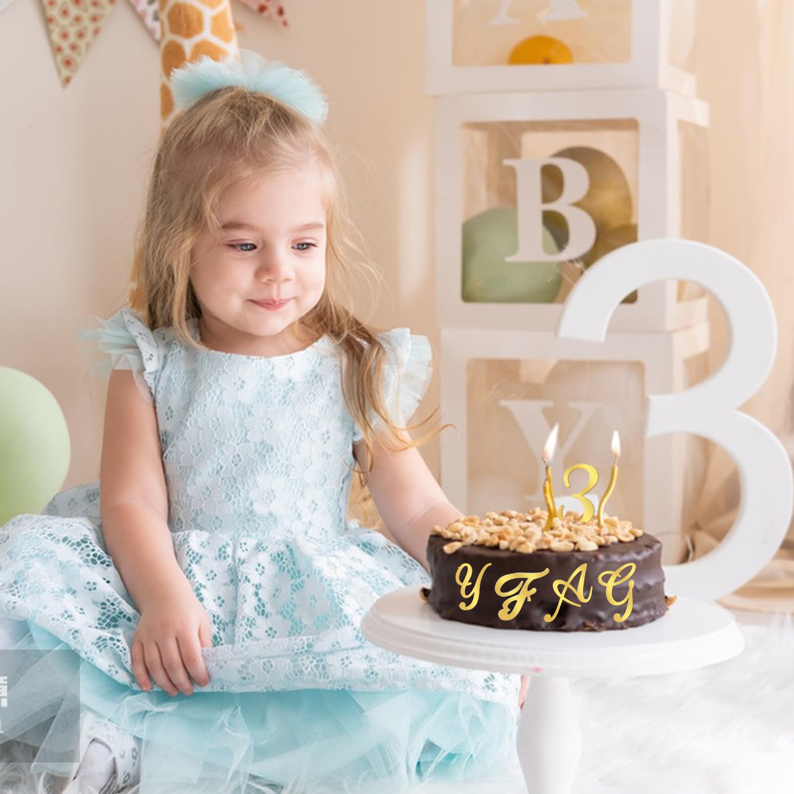 IOSPKKIO Lot 54 Lettres Acrylique Doré Miroir A-Z - Décorations Gâteau Réutilisables - Pour Mariage, Anniversaire