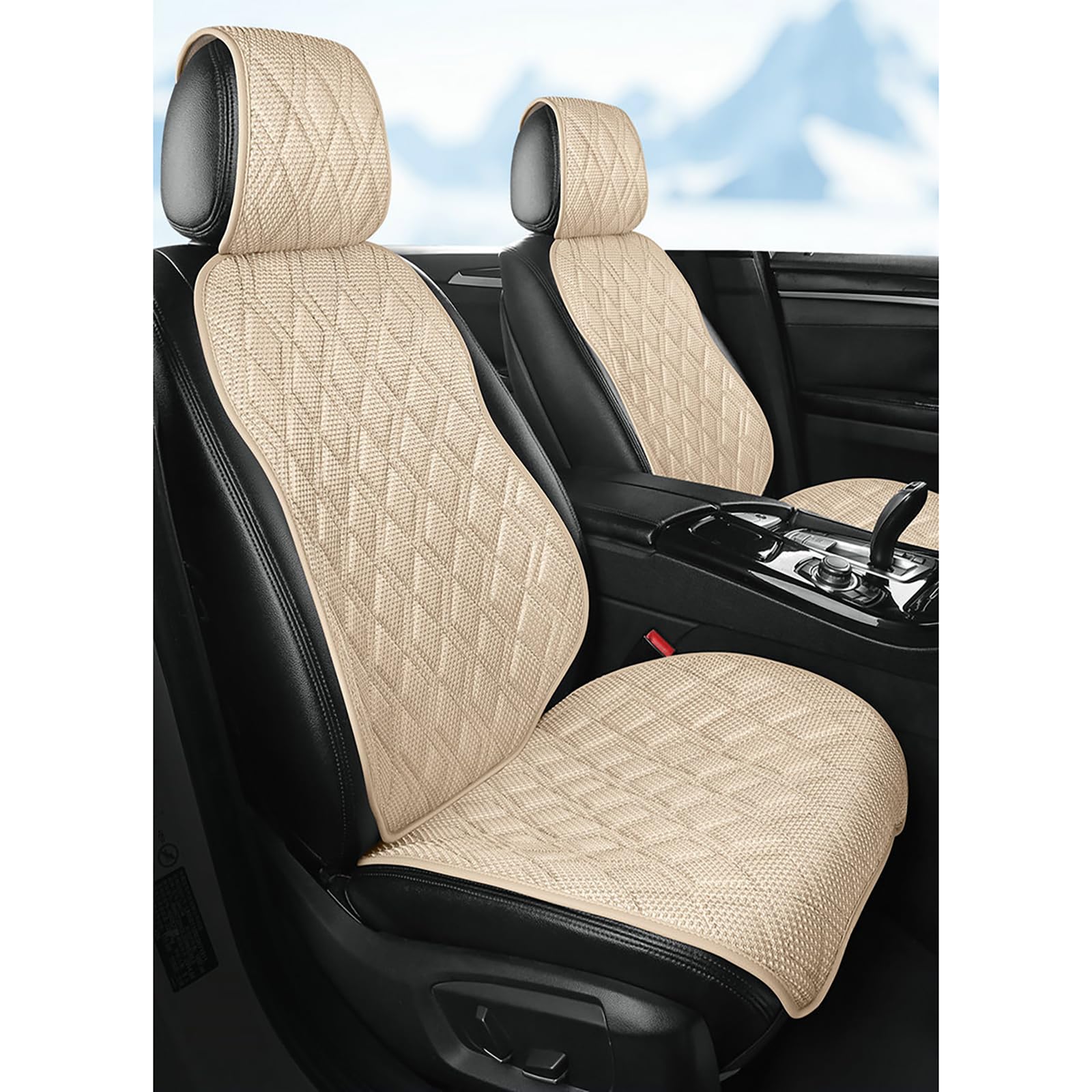 CSPYBGXOF Car Seat Covers for Fiat 500 500S 500E 500C